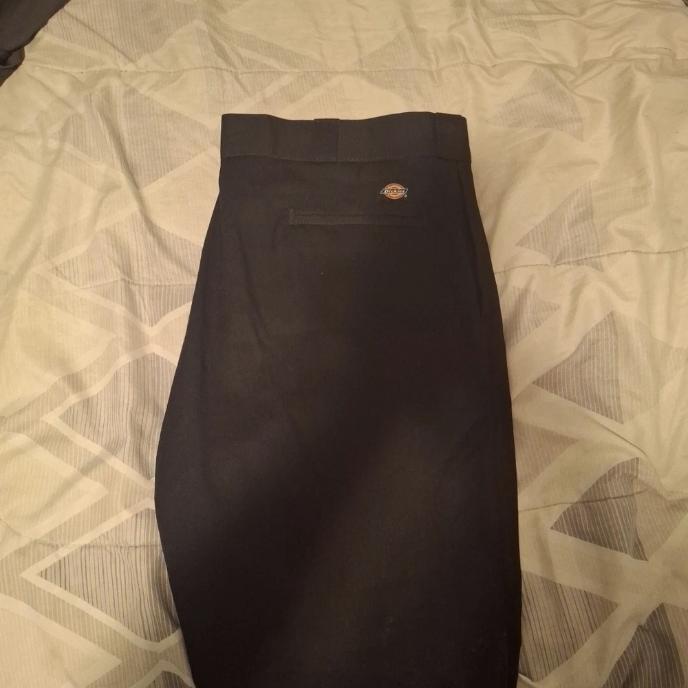 Dickies Black High-Rise Pencil Skirt with Logo Patch